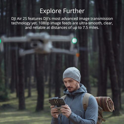 디제이아이 DJI Air 2S Fly More Combo - Drone with 3-Axis Gimbal Camera, 5.4K Video, 1-Inch CMOS Sensor, 4 Directions of Obstacle Sensing, 31-Min Flight Time, Max 7.5-Mile Video Transmission,