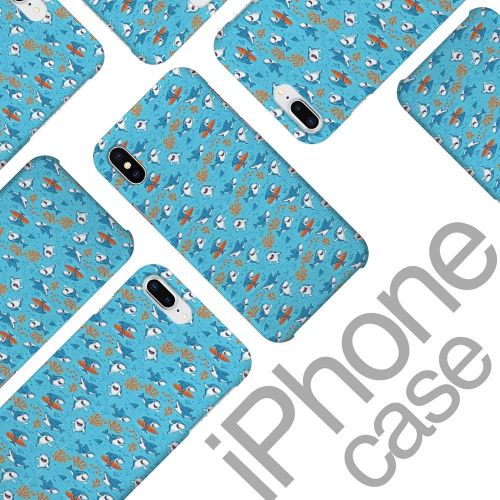 디제이아이 DJI Customize Phone Protective Cover Cartoon Sea Animal Blue Shark Ultra Slim Protective Hard Plastic Case Cover for IPHONE6/6S Phone Case