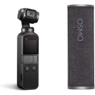 DJI Osmo Pocket - Handheld 3-Axis Gimbal Stabilizer with Integrated Camera 12 MP 1/2.3” CMOS 4K Video with Charging Case Bundle