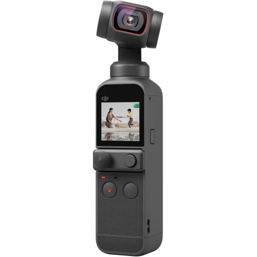 디제이아이 DJI Pocket 2 - Handheld 3-Axis Gimbal Stabilizer with 4K Camera, 1/1.7” CMOS, 64MP Photo, Pocket-Sized, ActiveTrack 3.0, Glamour Effects, YouTube TikTok Video Vlog, for Android and