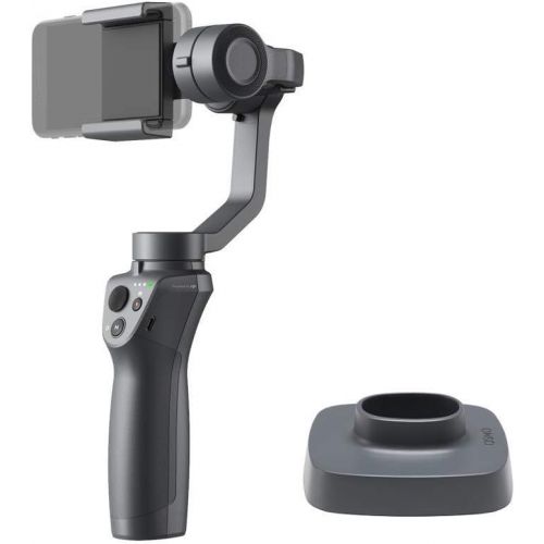 디제이아이 DJI Osmo Mobile 2 3-Axis Handheld Gimbal Stabilizer for iPhone & Android Smartphones with PGYTECH Action Camera Adapter