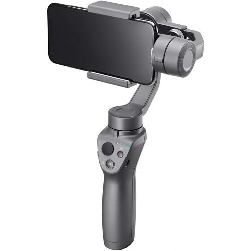 디제이아이 DJI Osmo Mobile 2 3-Axis Handheld Gimbal Stabilizer for iPhone & Android Smartphones with PGYTECH Action Camera Adapter