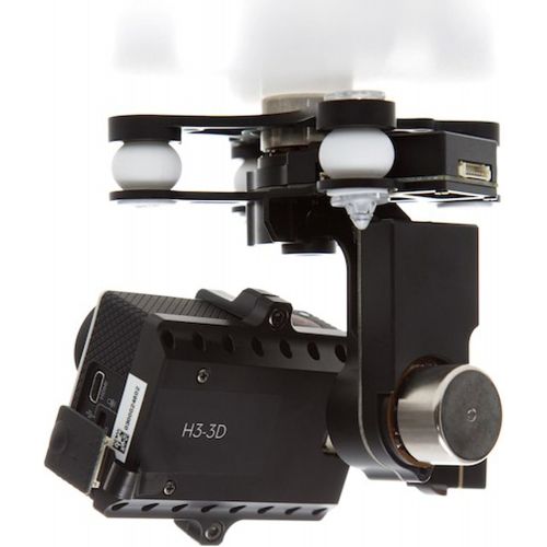 디제이아이 DJI CP.ZM.000061 Zenmuse H3-3D 3-Axis Gimbal for GoPro HERO3/3+/4 (Phantom 2) (White)