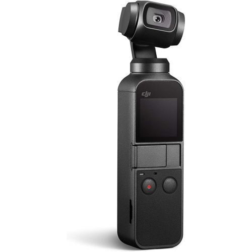 디제이아이 DJI Osmo Pocket - Handheld 3-Axis Gimbal Stabilizer with integrated Camera 12 MP 1/2.3” CMOS 4K Video, Attachable to Smartphone, Android, iPhone, Black