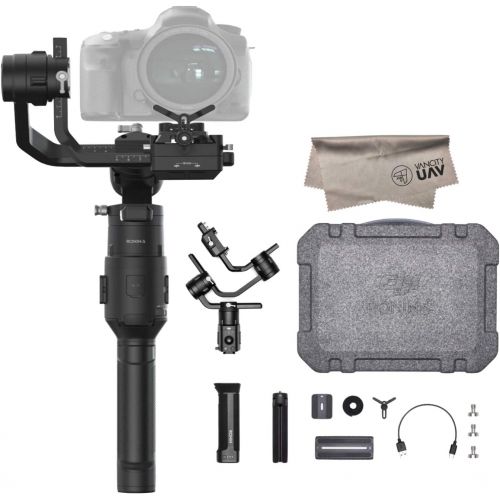 디제이아이 2019 DJI Ronin-S Essentials Kit 3-Axis Gimbal Stabilizer for Mirrorless and DSLR Cameras, Tripod, Gimbal Hook and Loop Strap, 1 Year Limited Warranty, Black(CP.RN.00000033.01)