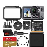 DJI Osmo Action 4K Camera with 128GB Basic Accessory Bundle - Includes: SanDisk Extreme 128GB microSDXC Memory Card (UHS-I / V30 / A2 / U3 / Class-10) + Microfiber Cleaning Cloth