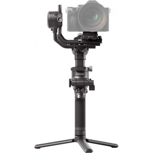 디제이아이 DJI RSC 2 - 3-Axis Gimbal Stabilizer for DSLR and Mirrorless Camera, Nikon, Sony, Panasonic, Canon, Fujifilm, 6.6 lb Payload, Foldable Design, Vertical Shooting, OLED Screen, Black