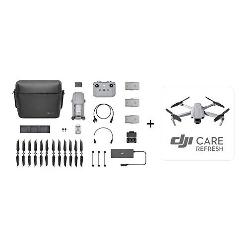 디제이아이 DJI Mavic Air 2 Fly More Combo & Auto-Activated DJI Care Refresh Bundle-Drone Quadcopter UAV with 48MP Camera 4K Video 1/2 CMOS Sensor 3-Axis Gimbal 34min Flight Time ActiveTrack 3