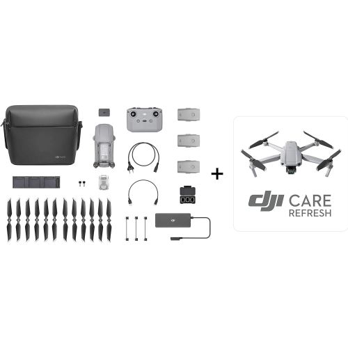 디제이아이 DJI Mavic Air 2 Fly More Combo & Auto-Activated DJI Care Refresh Bundle-Drone Quadcopter UAV with 48MP Camera 4K Video 1/2 CMOS Sensor 3-Axis Gimbal 34min Flight Time ActiveTrack 3