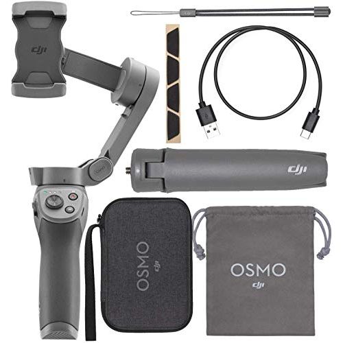 디제이아이 DJI Osmo Mobile 3 Handheld Smartphone Foldable Gimbal - with Cell Phone Lens and More