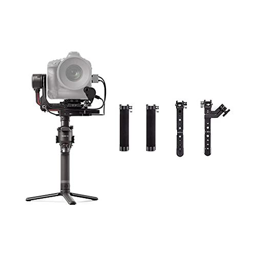 디제이아이 DJI RS 2 Combo with Twist Grip Dual Handle ? 3-Axis Gimbal Stabilizer for DSLR and Mirrorless Camera, Nikon Sony Panasonic Canon Fujifilm, 10 lb Payload, Carbon Fiber, Touchscreen,