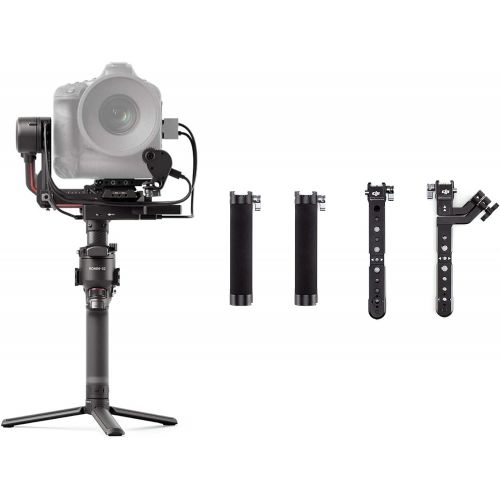 디제이아이 DJI RS 2 Combo with Twist Grip Dual Handle ? 3-Axis Gimbal Stabilizer for DSLR and Mirrorless Camera, Nikon Sony Panasonic Canon Fujifilm, 10 lb Payload, Carbon Fiber, Touchscreen,