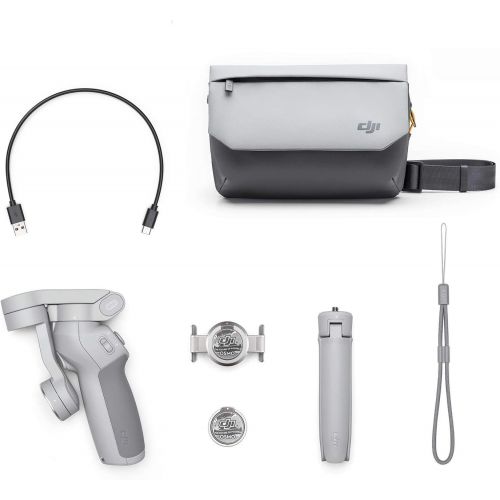 디제이아이 DJI OM 4 Combo Include DJI Sling Pouch and Grip Tripod Handheld 3-Axis Smartphone Gimbal Stabilizer Vlog YouTube Live Video for iPhone Android