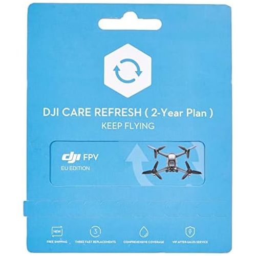 디제이아이 [아마존베스트]DJI FPV - Care Refresh (2 years), warranty for DJI FPV, up to three times replacement within 24 months, cover of accident and water damage, activation within 48 hours