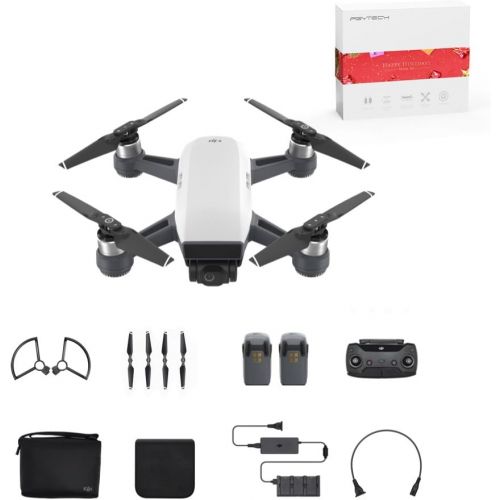 디제이아이 DJI Spark Mini Quadcopter Drone Fly More Combo with Free 16GB Micro SD Card, Alpine White