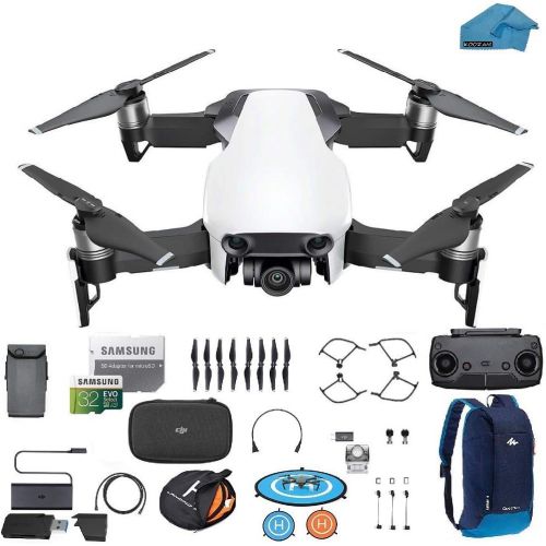 디제이아이 DJI Mavic Pro Drone Quadcopter Fly More Combo with 3 Batteries, 4K Professional Camera Gimbal Bundle Kit with DJI Bag, 64GB SD Card, Range Extender,Landing Pad, Must Have Accessori