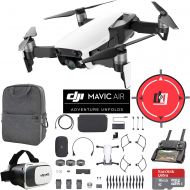 DJI Mavic Air Fly More Combo (Onyx Black) Drone Combo 4K Wi-Fi Quadcopter with Remote Controller Mobile Go Bundle with Backpack VR Goggles Landing Pad 16GB Card and HD Filter Kit