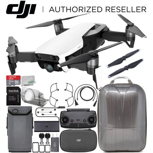 디제이아이 DJI Mavic Air Drone Quadcopter (Arctic White) Hard Shell Anti-Shock Carrying Backpack Starters Bundle