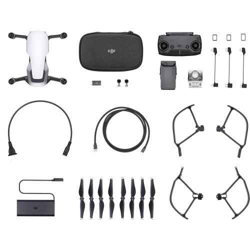 디제이아이 DJI Mavic Air Drone Quadcopter (Arctic White) Aluminum Hardshell Carrying Case Ultimate Bundle