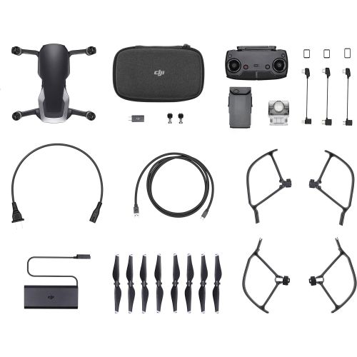 디제이아이 DJI Mavic Air Drone Quadcopter (Onyx Black) Aluminum Hardshell Carrying Case Essential Bundle