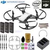 2018 DJI Tello Quadcopter Drone Boost Combo with HD Camera and VR, Comes 3 Batteries, Protective Cage, 8 Propellers, Powered by DJI Technology and Intel 14-Core Processor, Coding E