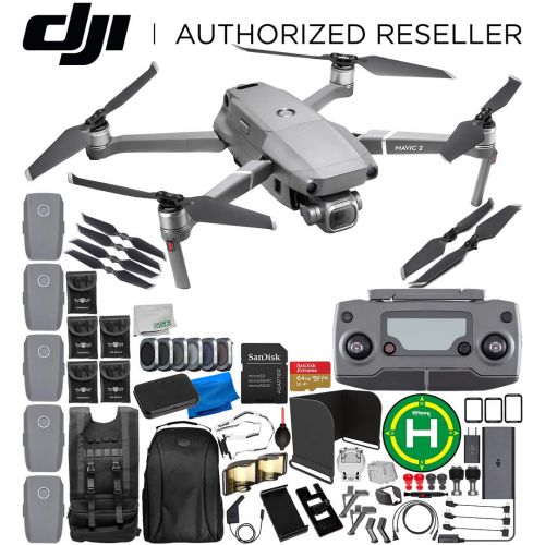 디제이아이 DJI Mavic 2 Pro Drone Quadcopter with Hasselblad Camera 1” CMOS Sensor 64GB Ultimate 5-Battery Bundle