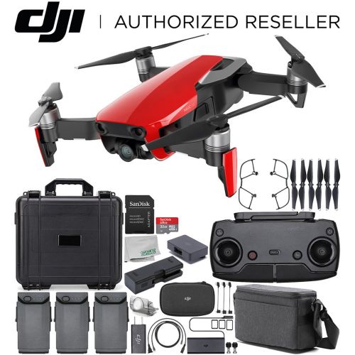 디제이아이 DJI Mavic Air Drone Quadcopter Fly More Combo (Flame Red) Waterproof Rugged Case Ultimate Bundle