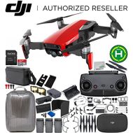 DJI Mavic Air Drone Quadcopter Fly More Combo (Flame Red) 3 Battery Ultimate Hardshell Bundle