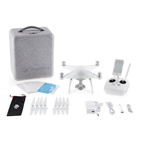 디제이아이 DJI Phantom 4 Quadcopter Drone Bundle includes Drone, Intelligent Battery Charging Hub, Extra Intelligent Flight Battery and Custom Carrying Case for DJI Phantom 4