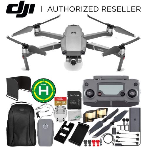 디제이아이 DJI Mavic 2 Zoom Drone Quadcopter with 24-48mm Optical Zoom Camera Everything You Need Starter Bundle