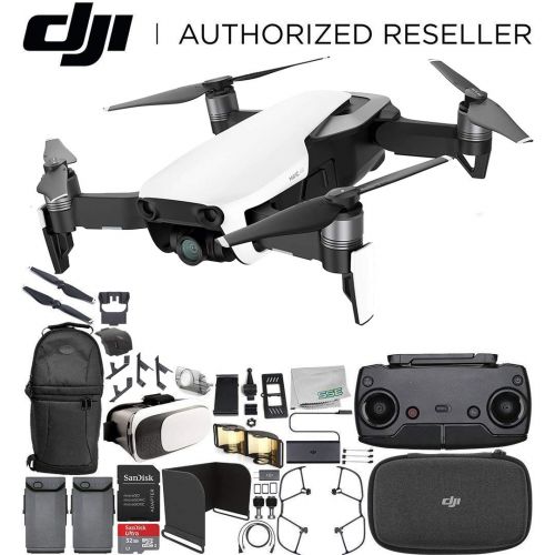 디제이아이 DJI Mavic Air Drone Quadcopter (Arctic White) Essential Bundle