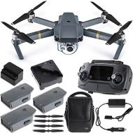 DJI Mavic Pro Quadcopter Drone Combo Pack with 4K Camera and Wi-Fi + Extra Battery Bundle