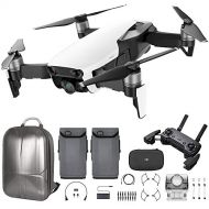 DJI Mavic Air Quadcopter with Remote Controller - Max Flight Bundle with Spare Battery, and Custom Mavic Air Hard Shell Back Pack (Arctic White)
