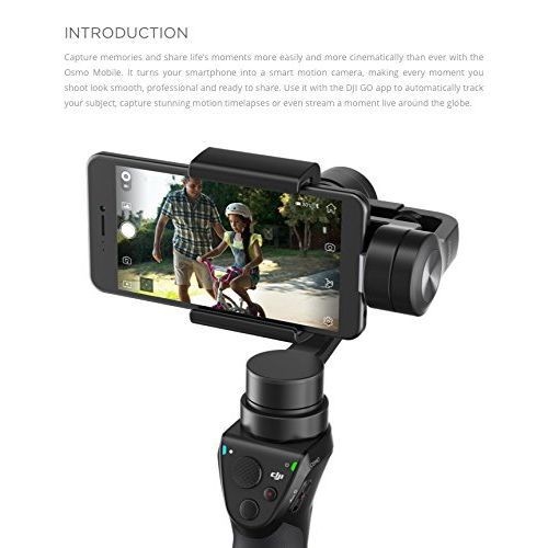 디제이아이 DJI New OSMO Mobile Handheld Stabilized Gimbal With OSMO Base Bundle