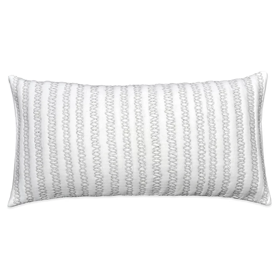 DKNYpure Pure Indulge Oblong Throw Pillow in White