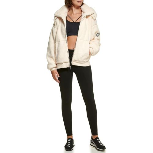  DKNY Women's Sport Hooded Roebling Fleece Jacket