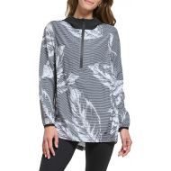 DKNY Women's Printed Half Zip Jacket