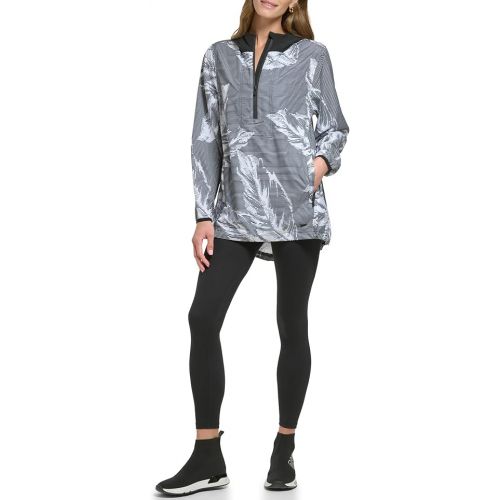  DKNY Women's Printed Half Zip Jacket