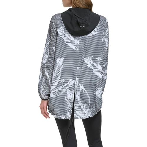  DKNY Women's Printed Half Zip Jacket