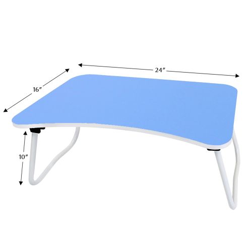  DL furniture DL Furniture - Large Foldable Bed Tray Lap Desk W Shape Support Bottom, Perfect for Station Your Laptop & Mobile Device on Your Bed | Beige