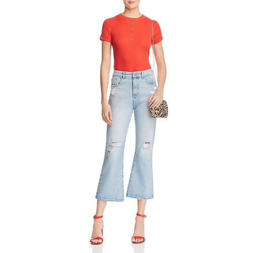  DL1961 Wallace Vintage High Rise Crop Flare Jeans in Lost River