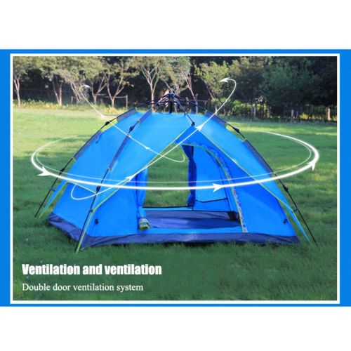  DLLZq Automatisches Outdoor-Pop-up-Zelt ， 3-4 Personen Tragbare Familie Camping Wasserdichter Schirm Atmungsaktives Strandgarten-Angelpicknick,Green