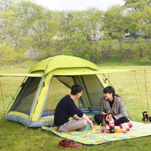  DLLZq Automatic Pop Up Tent，Outdoor Camping Beach Waterproof and UV Protection Breathable Fishing Picnic 3-4 Person,Purple