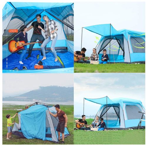  DLLzq Automatisches POP Up Zelt 5-8 Personen Outdoor Outdoor Camping Wasserdicht Und UV-Schutz