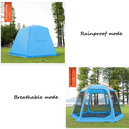  DLLzq Automatisches POP Up Zelt 8-10 Personen Outdoor Camping Strandpicknick Orange