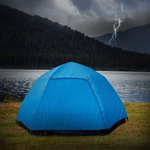  DLLzq Automatisches Pop Up Zelt Doppelschicht Ultra Large Wasserdichtes Kuppelzelt 100% UV-geschuetzte Familien-Zelte