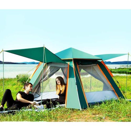  DLLzq Automatisches Pop-up-Strandzelt ， Portable 3-4 Personen Familie Outdoor Camping Angeln Picknick Wandern