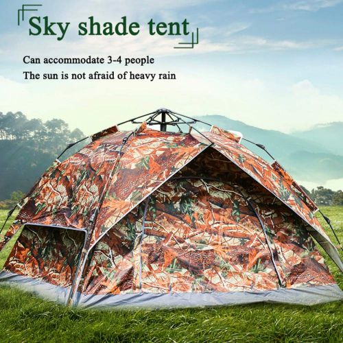  DLLzq Automatisches Pop-Up-Zelt 3-4 Personen Outdoor-Camping Wasserdichter Schatten Fuer Gartenfischen Picknickzelt
