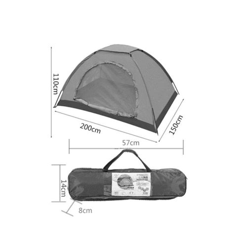  DLLzq Automatisches Pop Up Zelt Outdoor-Camping 1-2 Person Atmungsaktiv Wasserdicht Anti-UV Fuer Garten Angeln