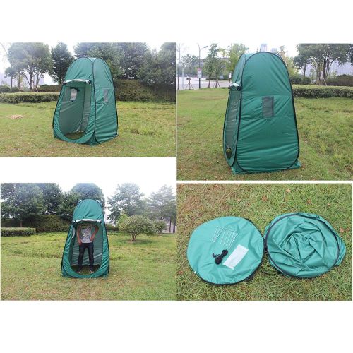  DLLzq Pop Up Tent,Portable Camping Shower Toilet Tent for Outdoor Beach Camping Dressing Fishing,Green